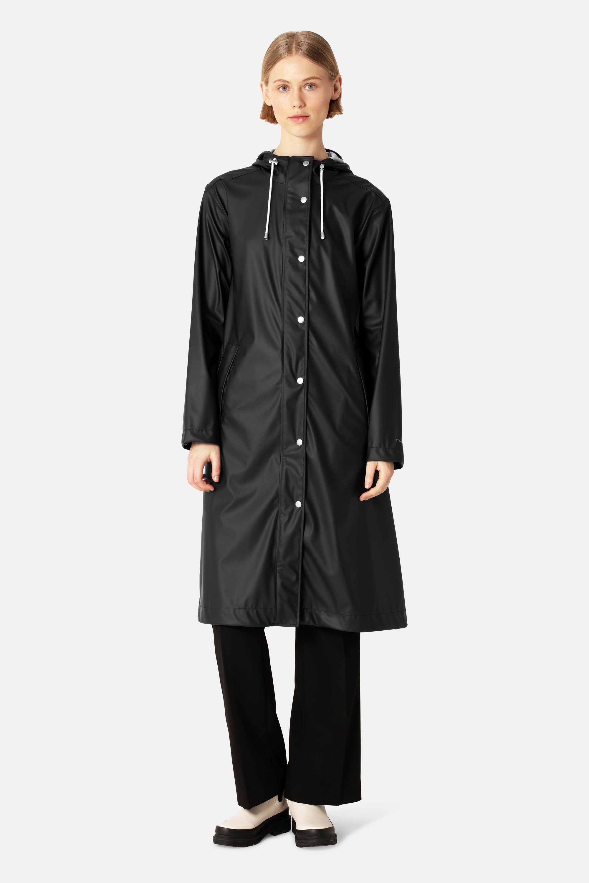 Long Rain Jacket - Black Beauty
